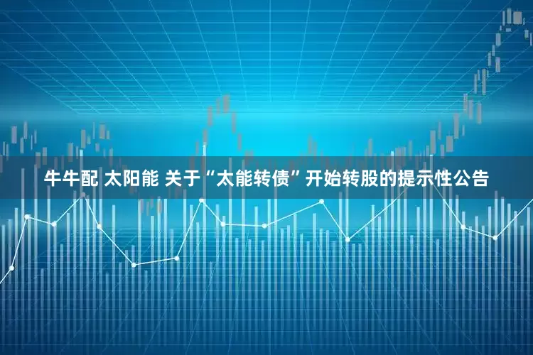 牛牛配 太阳能 关于“太能转债”开始转股的提示性公告